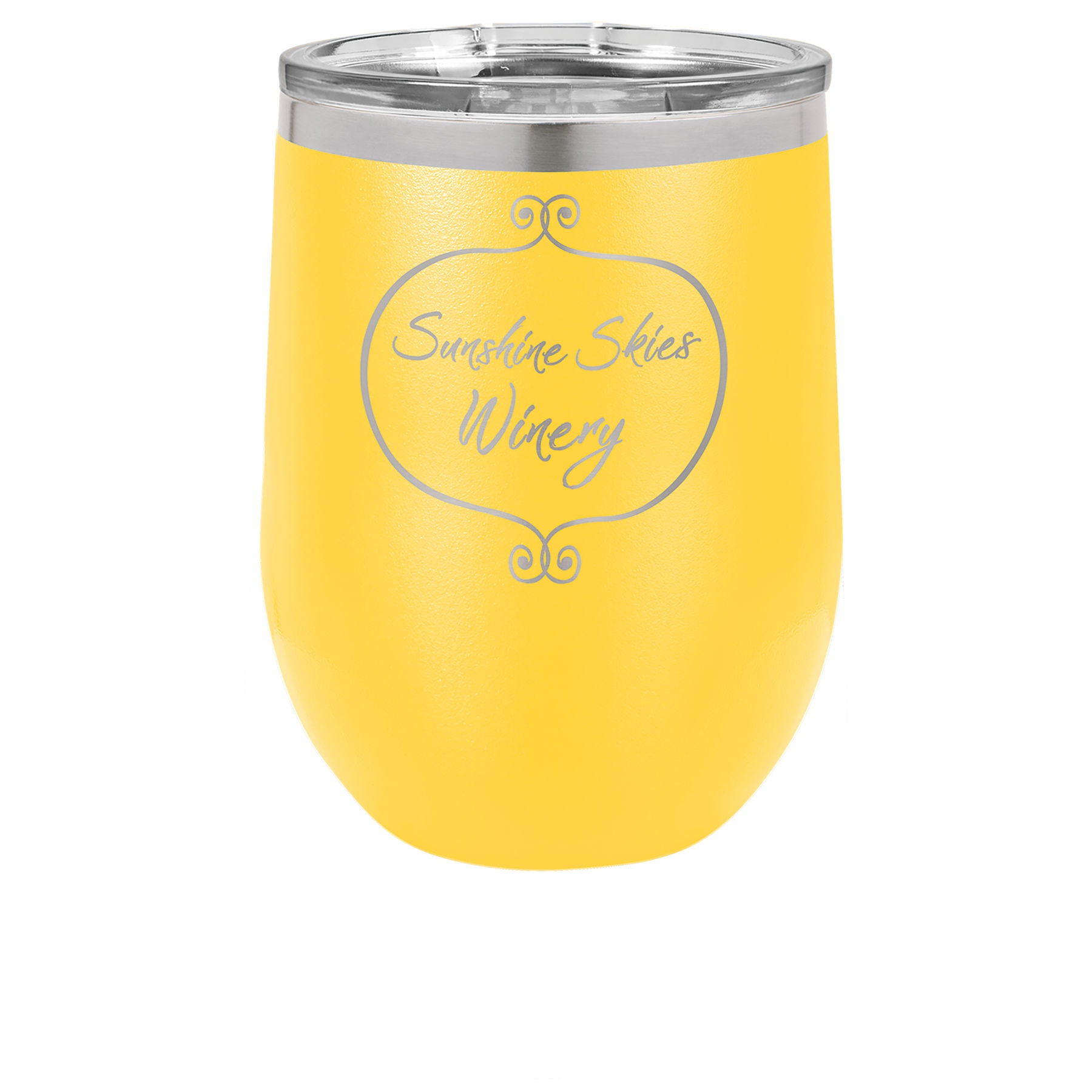 Ayaksız Termos – 12 oz. / Sarı — görsel 1/2