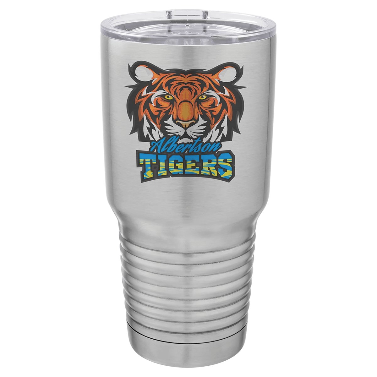 30 oz. Brushed Silver Vacuum Insulated Tumbler w/Lid
