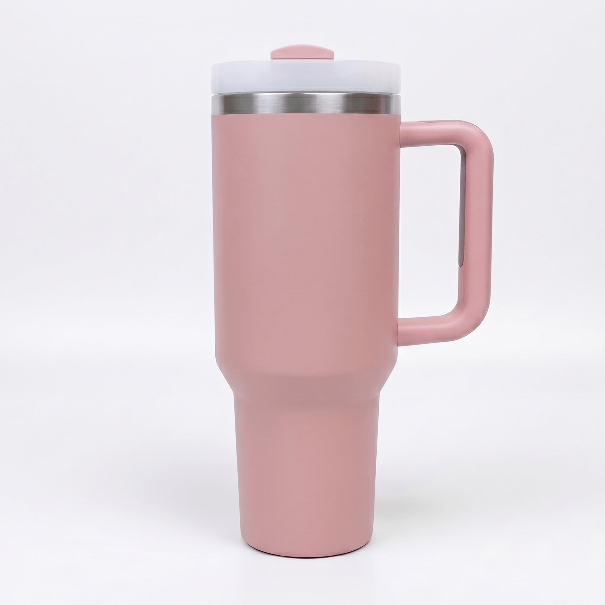 40 oz. Kulplu ve Pipetli Termos Bardak – Gül — görsel 1/2