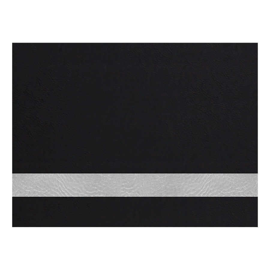 12" x 24" Black/Silver Laserable Leatherette Sheet Stock