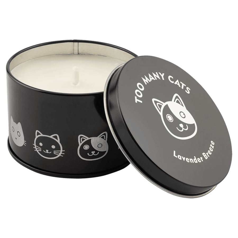 5.3 oz. Wild Lavender Candle in a Black Metal Tin