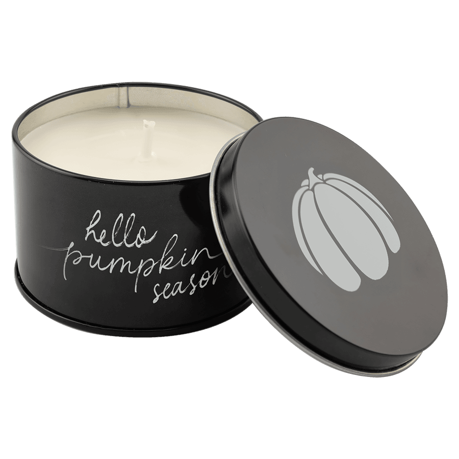5.3 oz. Pick of the Patch Candle in a Black Metal Tin