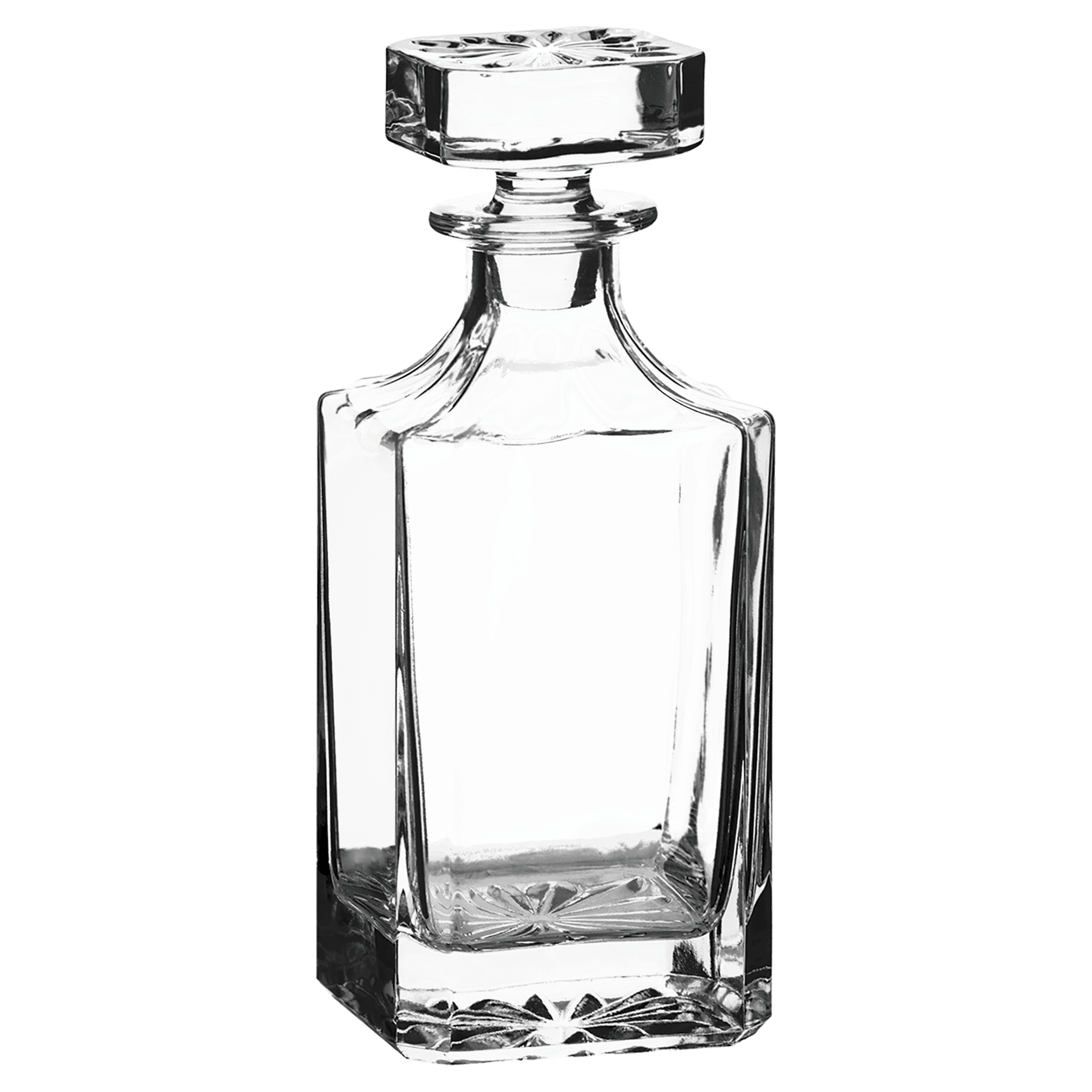 750 mL Square Glass Decanter in Black Gift Box with Printed Paper Sleeve — view 1 of 5